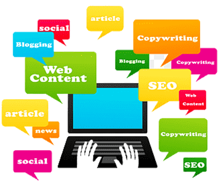 SEO content writing illustration