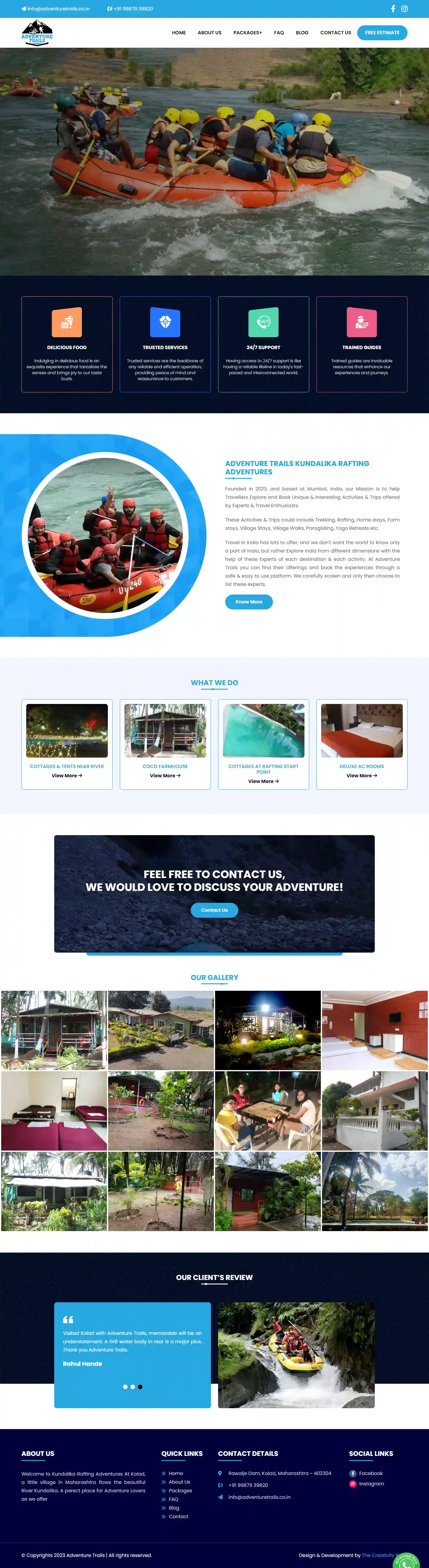 Professional website project showcase