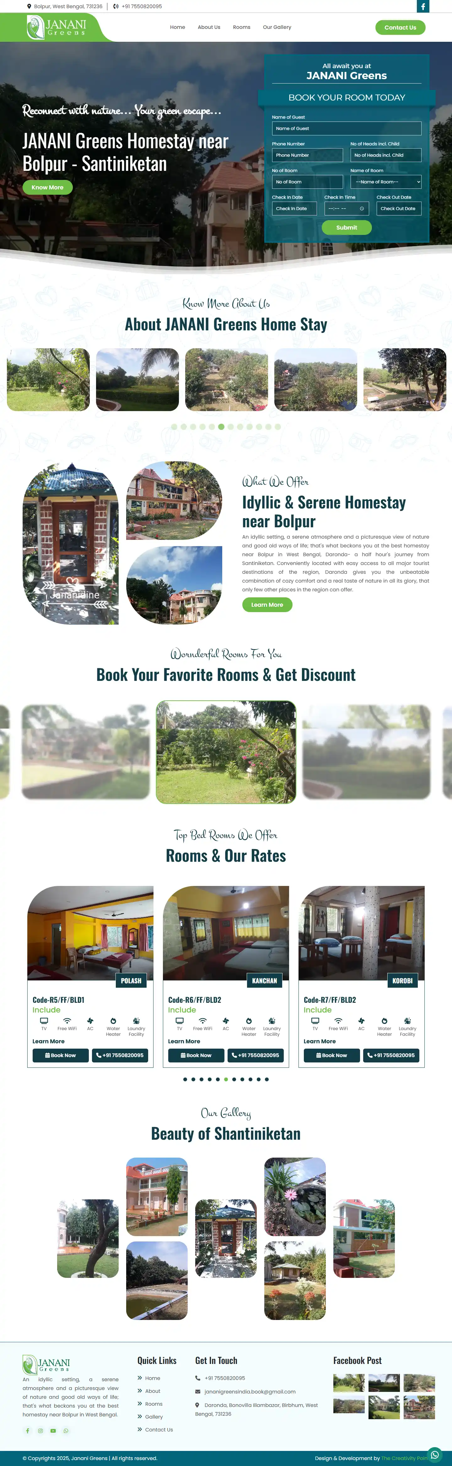 Professional website project showcase